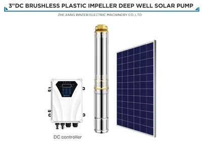 3m3/h 200w 24v sončna enosmerna moč Deepwell vodna črpalka za namakanje